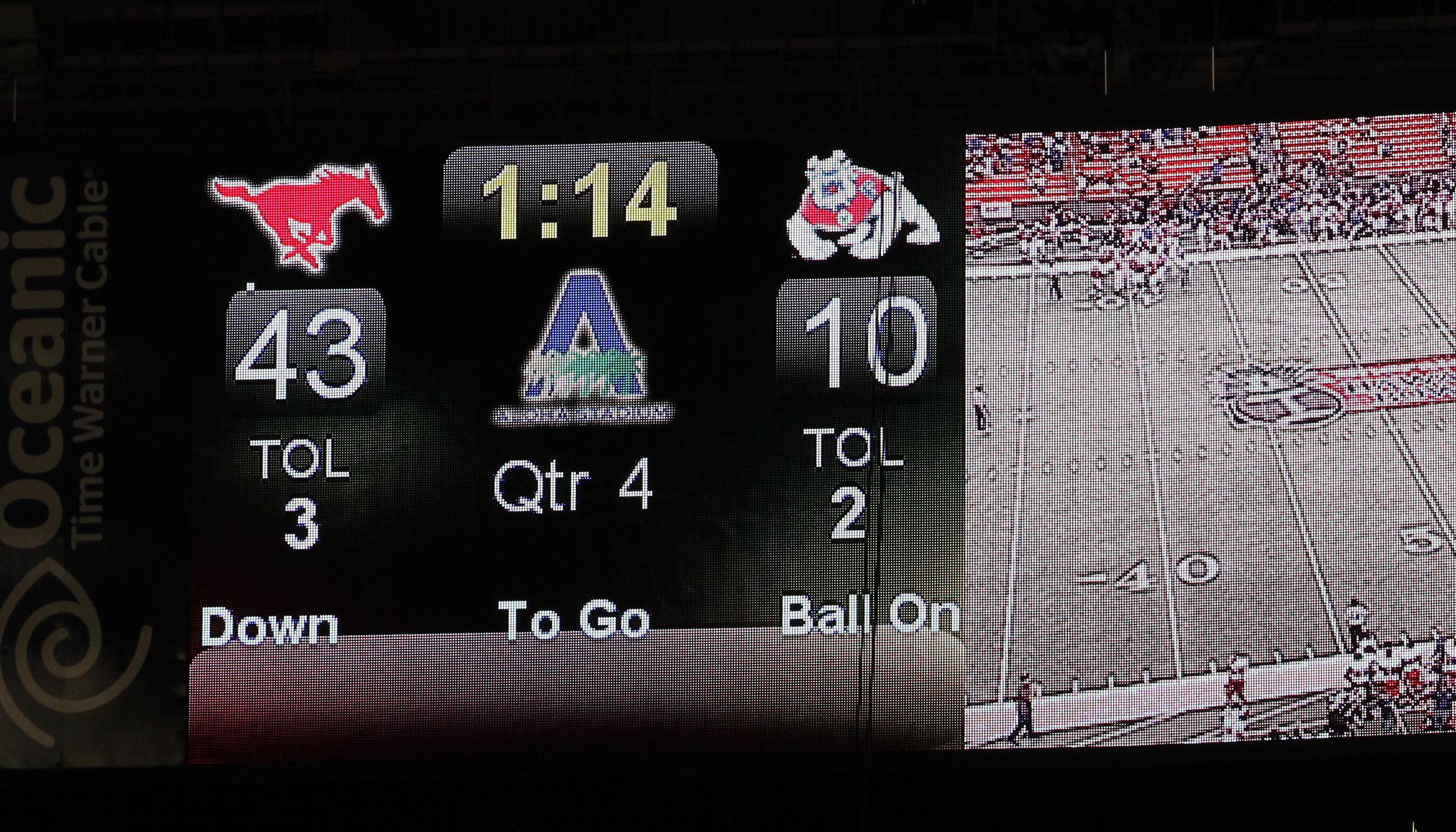bowl game scoreboard